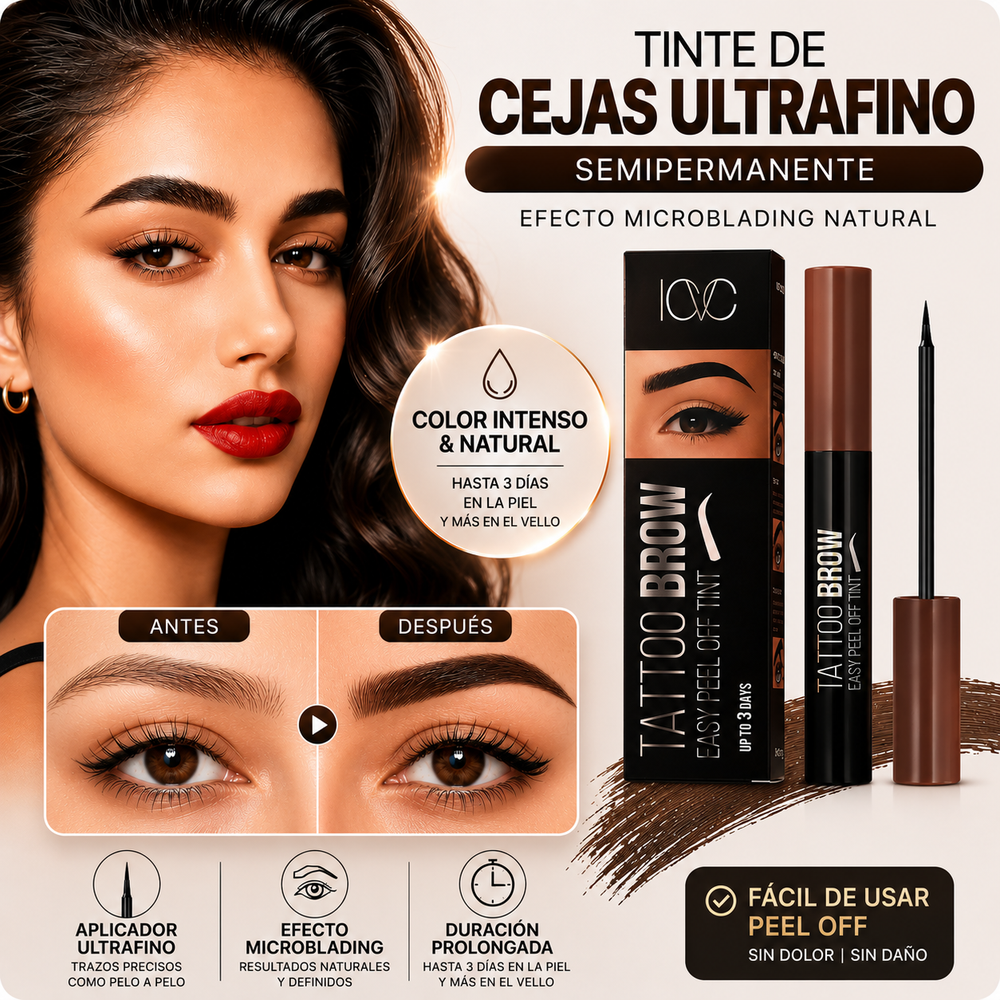 Tinte Para Cejas Semipermanente TATTO BROW
